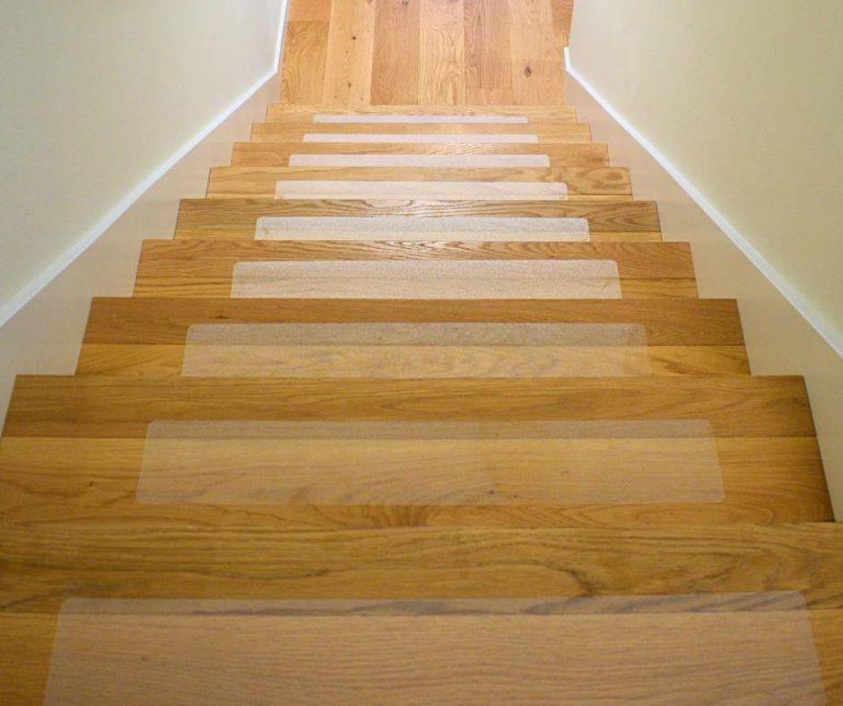 Clear Non-Slip Stair Treads for Wood