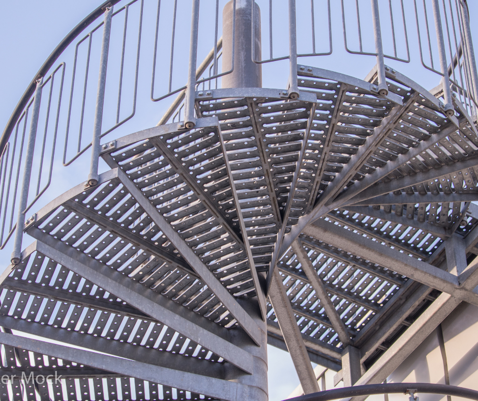 Outdoor Metal Spiral Staircases