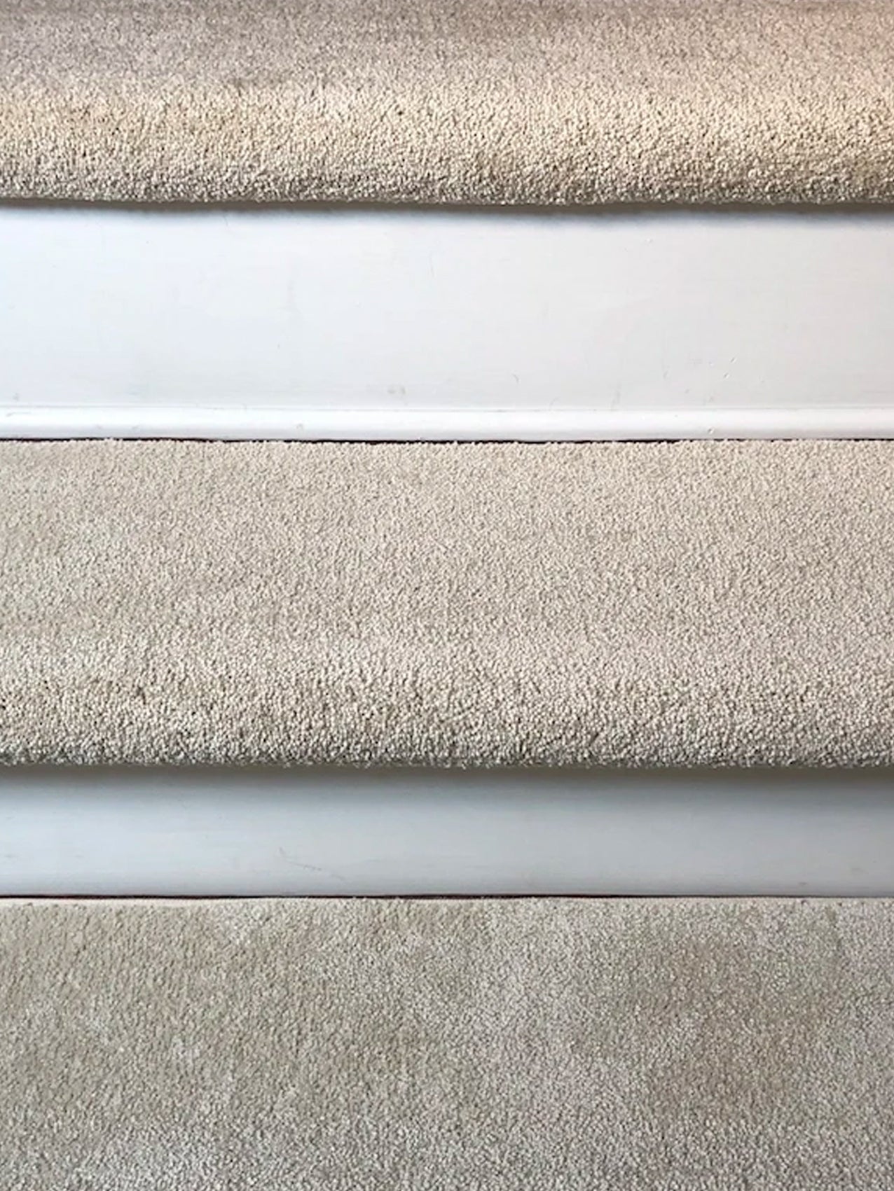 Stair Treads Carpet Set of 13 Taupe Marl Heather Border Texture