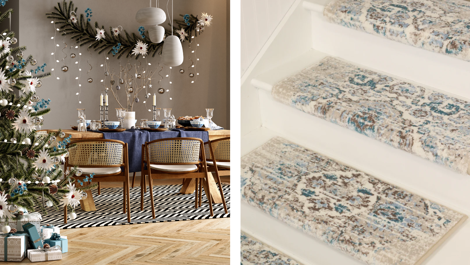 Staircase Holiday Decorating Ideas