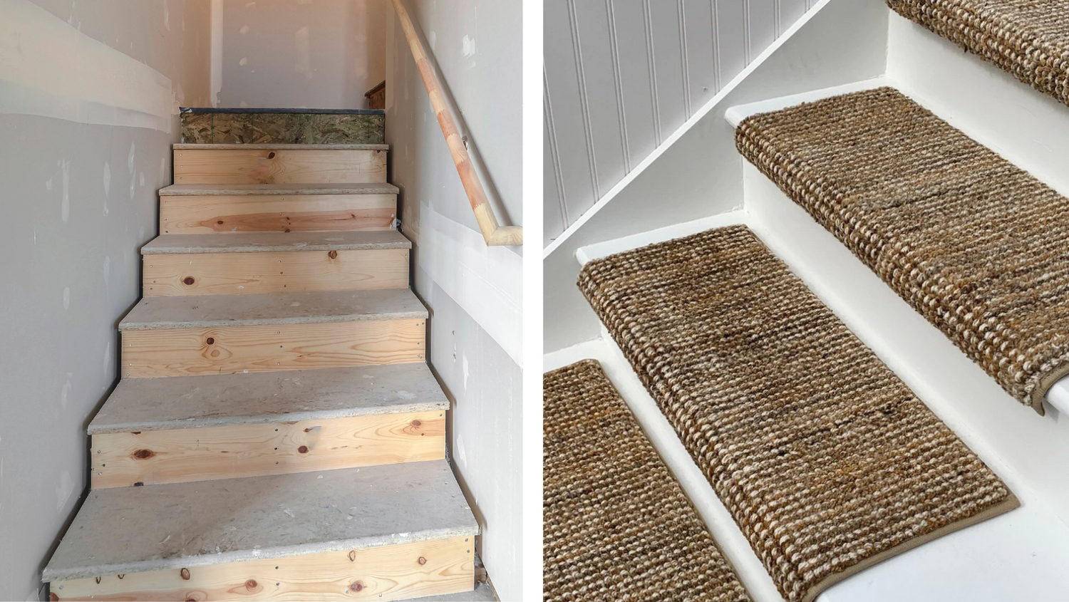 Stairs Remodel Before And After