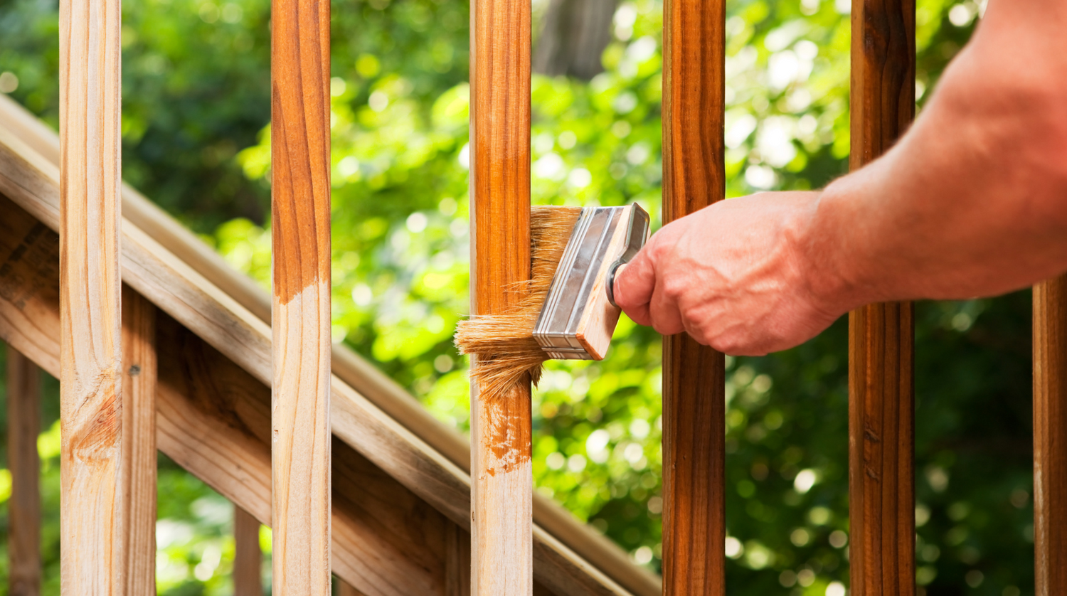 How To Stain Stairs Railing