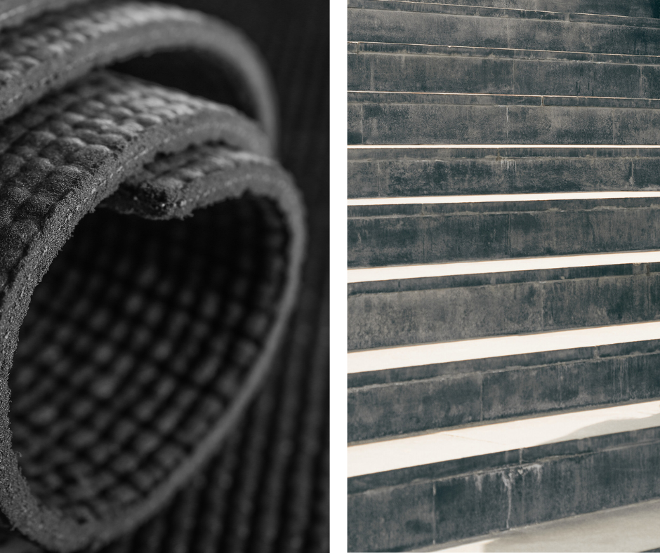 Black Rubber Outdoor Stair Treads