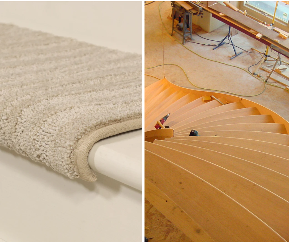 Non Slip Stair Treads for Curved Wood Stairs