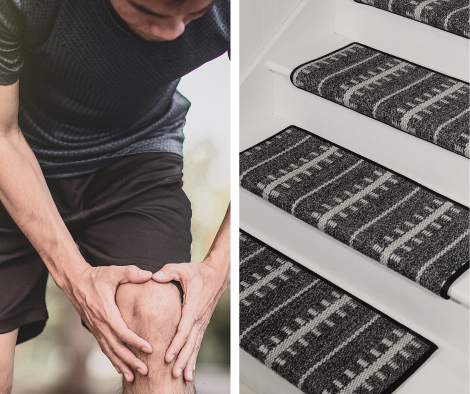 Benefits of Carpet Stair Treads to Reduce Knee Pain