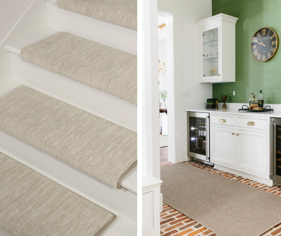 Stair Treads with Matching Landing Mat