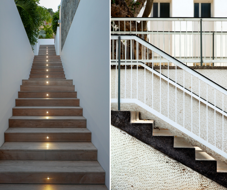Outdoor Stair Treads Shapes and Sizes
