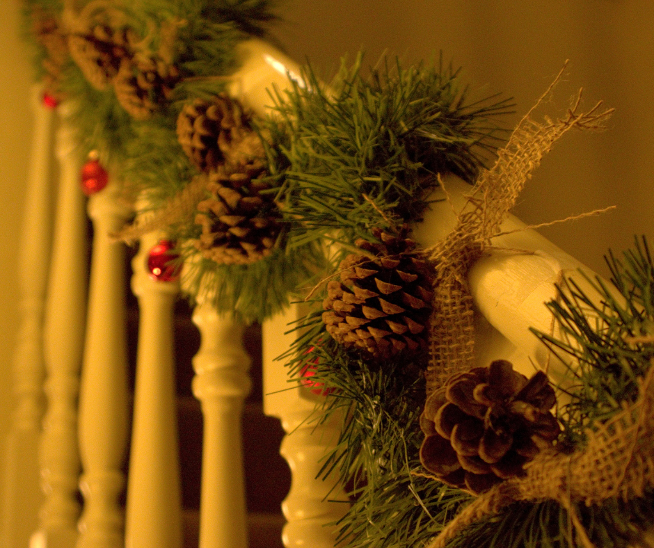 Holiday Banister Decor Ideas