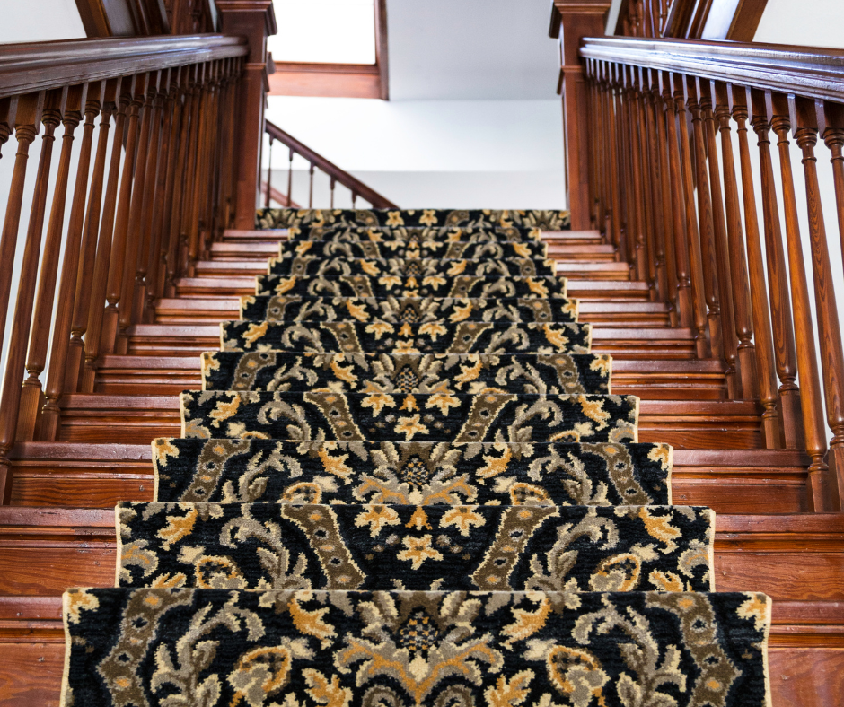 Hooked Rug Stair Treads