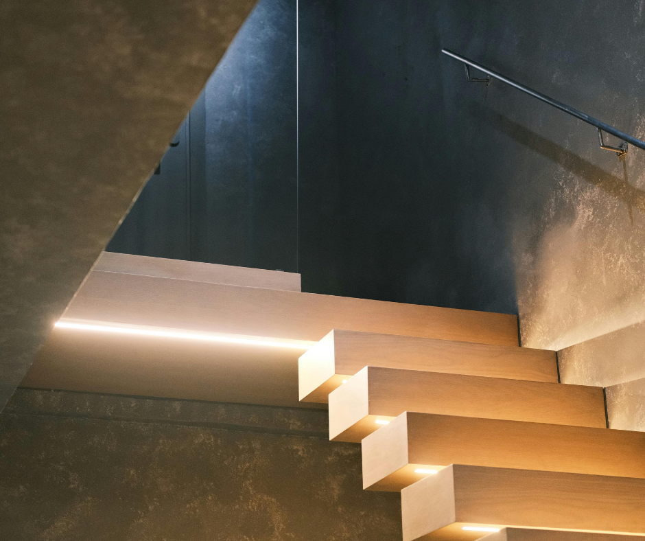 Wood Stair Treads for Floating Stairs