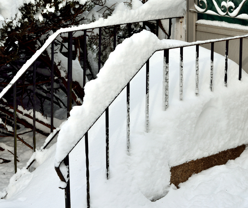 Outdoor Stair Treads for Ice and Snow