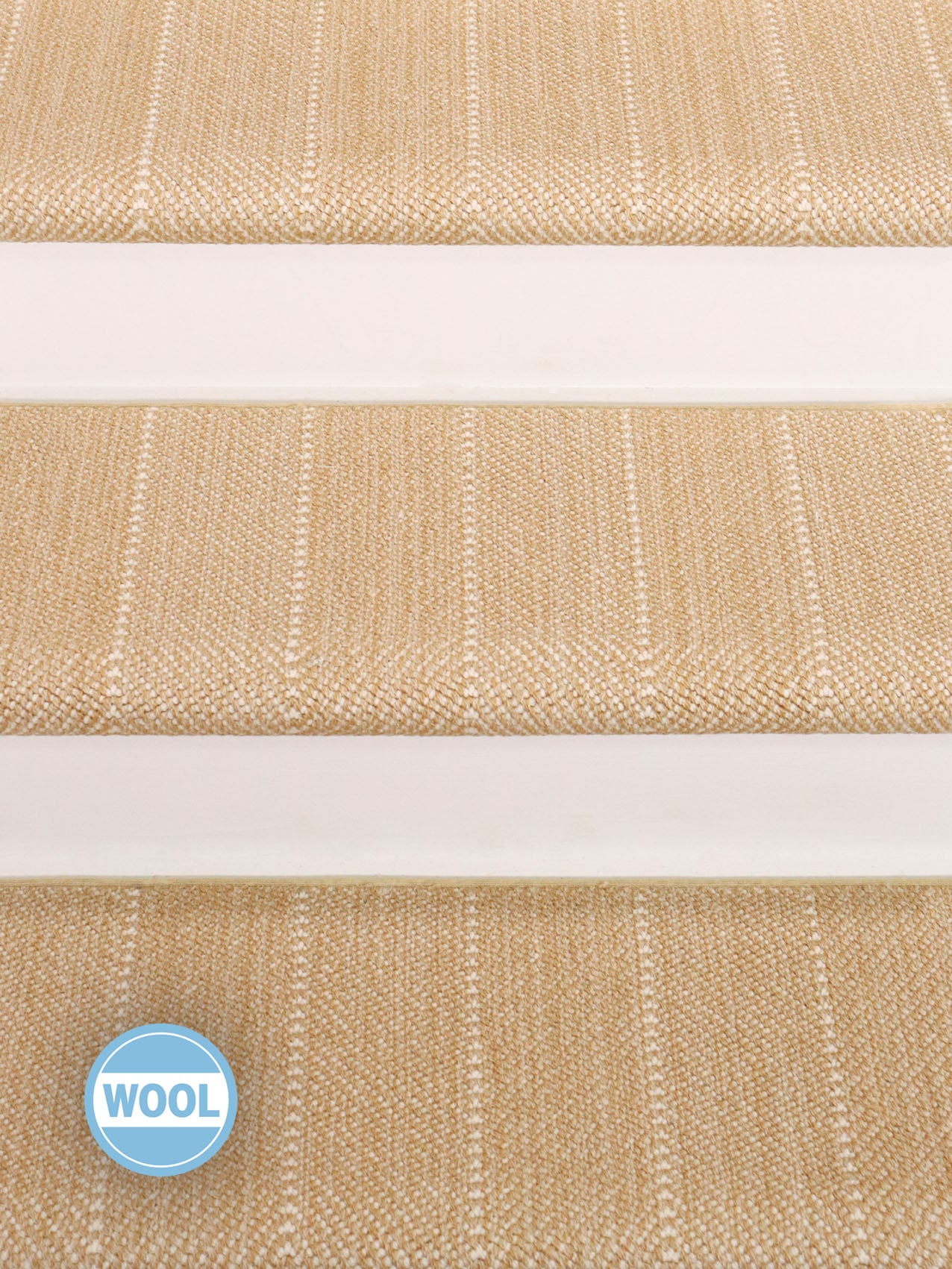 Oak Valley Wool Herringbone Carpet Stair Treads Only Designs