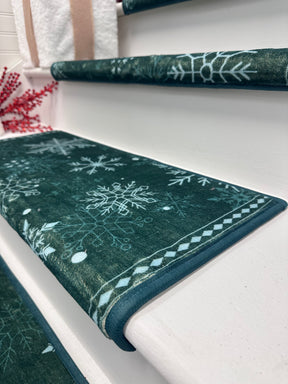 Holiday Stair Treads - Snowflakes (Set of 4)